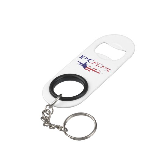 POD5 Flesopener Sleutelhanger Mini Flessenopener (Achterkant Gekanteld)
