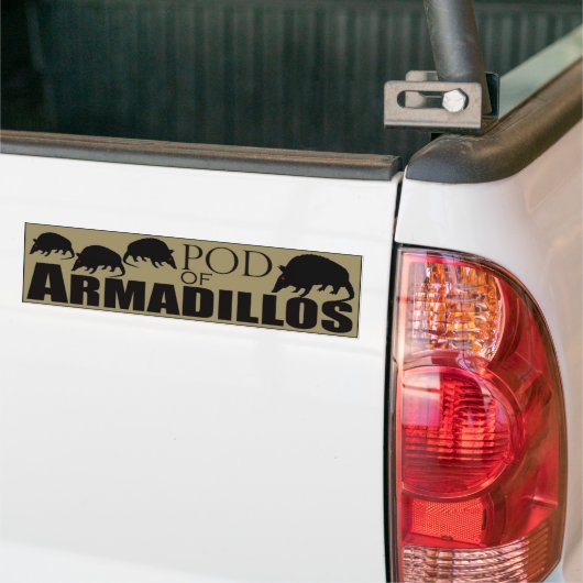 Pod Armadillos Bumpersticker (Op Truck)