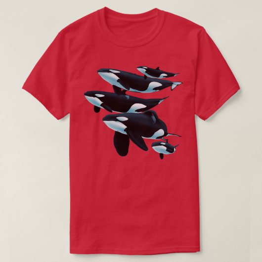Pod Orcas T-shirt (Design voorkant)