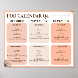 POD Promotiekalender 4e Kwartaal Poster