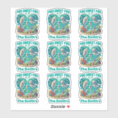 "Pod Sweet Pod" Whale familie  Sticker (Vel)