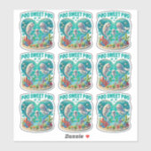 "Pod Sweet Pod" Whale-familie Sticker (Vel)