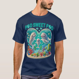 "Pod Sweet Pod" Whale-familie T-shirt