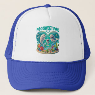 "Pod Sweet Pod" Whale-familie Trucker Pet