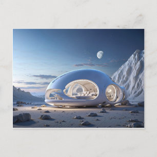 POD TINY HOUSE FUTURISTISCH BRIEFKAART