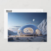 POD TINY HOUSE FUTURISTISCH BRIEFKAART (Voorkant / Achterkant)