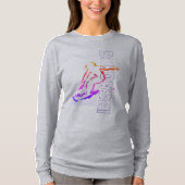 podalmighty.net BUKOWSKI SURFER GIRL RASH GUARD T-shirt (Voorkant)