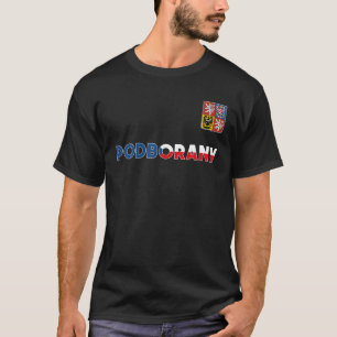 Podborany Tsjechië Heart Flag Lion Coat a T-shirt