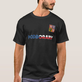 Podborany Tsjechië Heart Flag Lion Coat a T-shirt