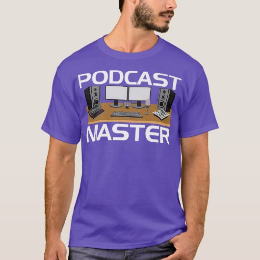 Podcast App Equipment Mixer Tshirt for (Voorkant)