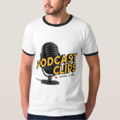 Podcast Clips: Uw dagelijkse dosis audio-T-shirt T-shirt (Voorkant)