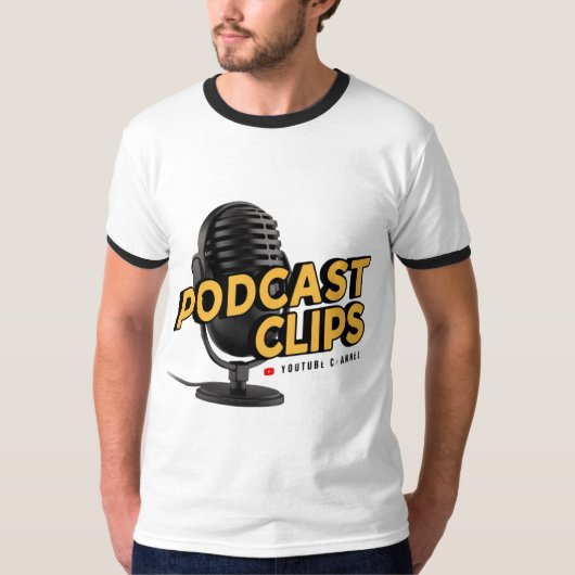 Podcast Clips: Uw dagelijkse dosis audio-T-shirt T-shirt (Voorkant)
