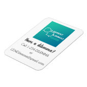 Podcast contact koelkast magnet magneet (Linkerzijde)