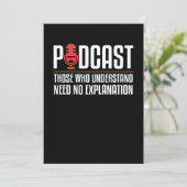 Podcast Diegenen die begrip hebben voor poocasters Kaart (Staand voorkant)