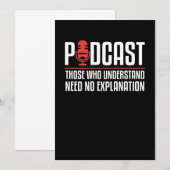Podcast Diegenen die begrip hebben voor poocasters Kaart (Voorkant / Achterkant)