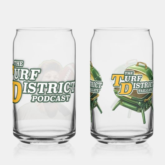 Podcast en Tailgate Logo Glass Pair Blikvorm Glas (Achterkant)