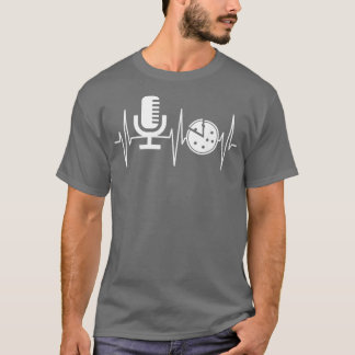 Podcast Grappige Pizza Lover Podcasting Podcaster T-shirt