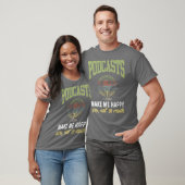 Podcast Grappige Sarcastische Podcasting Luisteren T-shirt (Unisex)