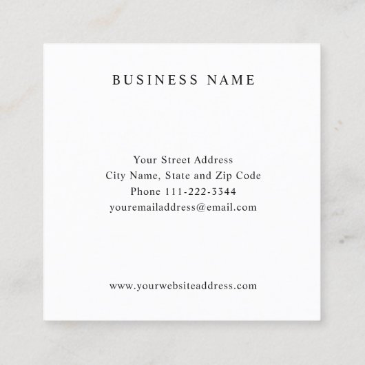 Podcast Host - Old Microphone Visitekaartje (Achterkant)