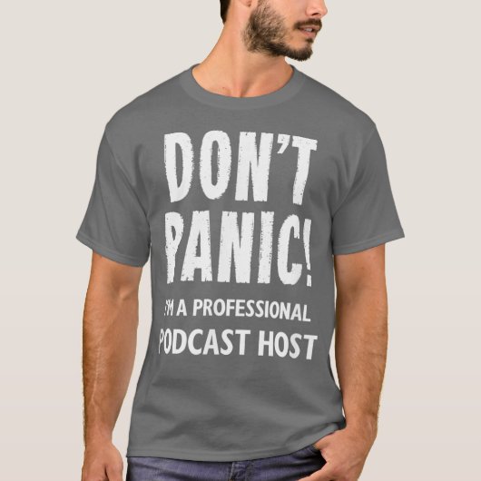 Podcast-host T-shirt (Voorkant)