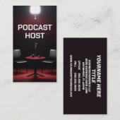Podcast-host Visitekaartje (Voorkant / Achterkant)
