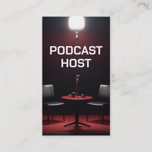 Podcast-host Visitekaartje (Voorkant)