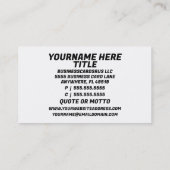 Podcast-host Visitekaartje (Achterkant)