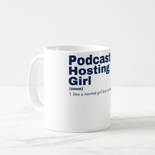 Podcast Hosting Koffiemok (Voorkant links)