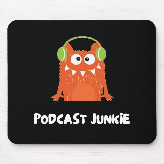 Podcast junkie muismat (Voorkant)