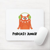 Podcast junkie muismat (Met muis)