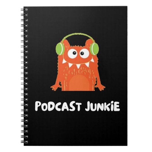 Podcast junkie notitieboek (Voorkant)