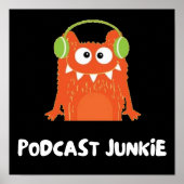Podcast junkie poster (Voorkant)
