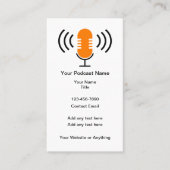 Podcast Marketing Promotionele Visitekaartjes (Voorkant)