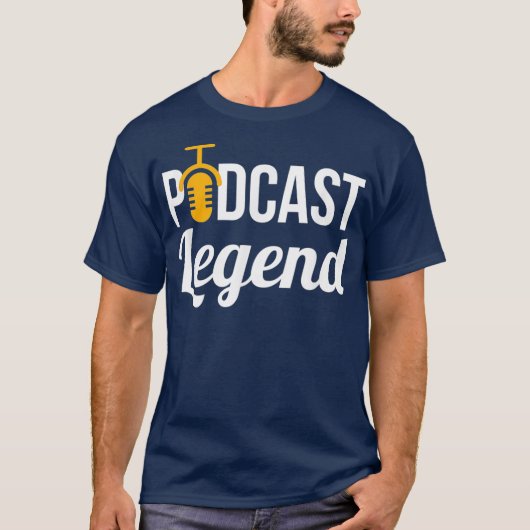 Podcast Podcast Legend Podcast T voor Podcasters T-shirt (Voorkant)