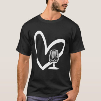 Podcast Podcaster Podcasting Interview Stream Disc T-shirt