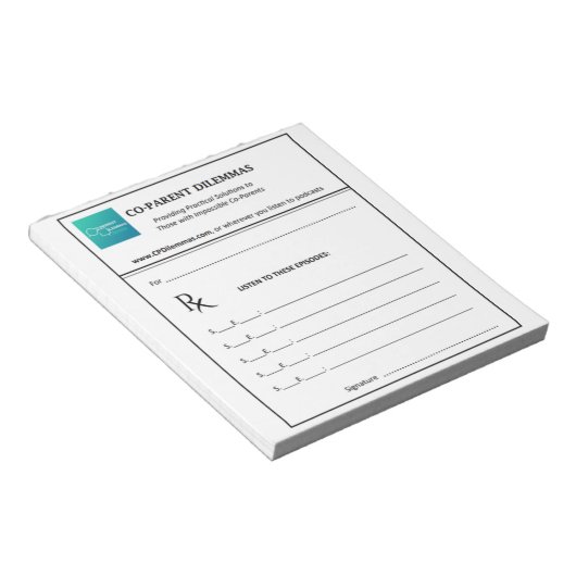 Podcast recept notitieblok (Schuin)