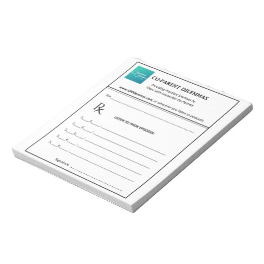 Podcast recept notitieblok (Linkerzijde)