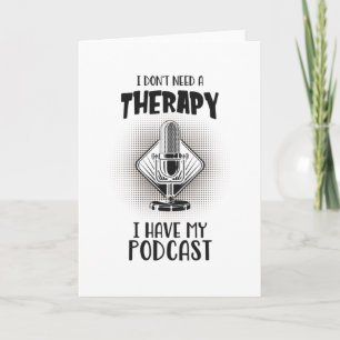 Podcast-therapie Podcaster Podcasting Fun Kaart