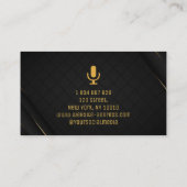 Podcast, Visitekaartje van Podcaster (Achterkant)