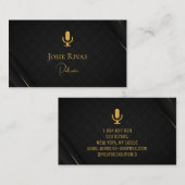 Podcast, Visitekaartje van Podcaster (Voorkant / Achterkant)