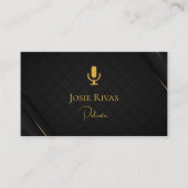 Podcast, Visitekaartje van Podcaster (Voorkant)