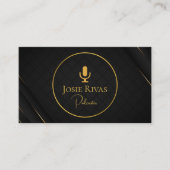 Podcast, Visitekaartje van Podcaster (Voorkant)