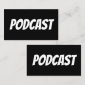 PODCAST-Visitekaartjes Visitekaartje (Voorkant / Achterkant)