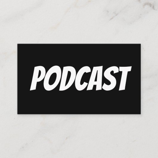 PODCAST-Visitekaartjes Visitekaartje (Voorkant)