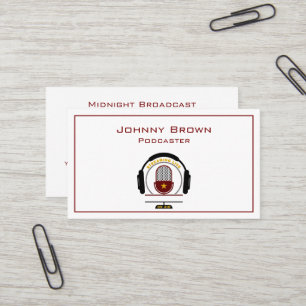 Podcaster DJ Disc Jockey Visitekaartje