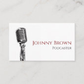 Podcaster DJ Disc Jockey Visitekaartje (Voorkant)