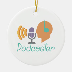 Podcaster Keramisch Ornament