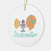 Podcaster Keramisch Ornament (Links)