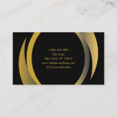 Podcaster, Podcast Zwart & Goud Visitekaartje (Achterkant)
