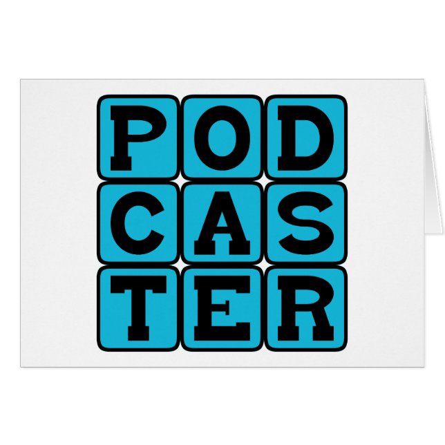 Podcaster, Radio Hobby (Voorkant Horizontaal)